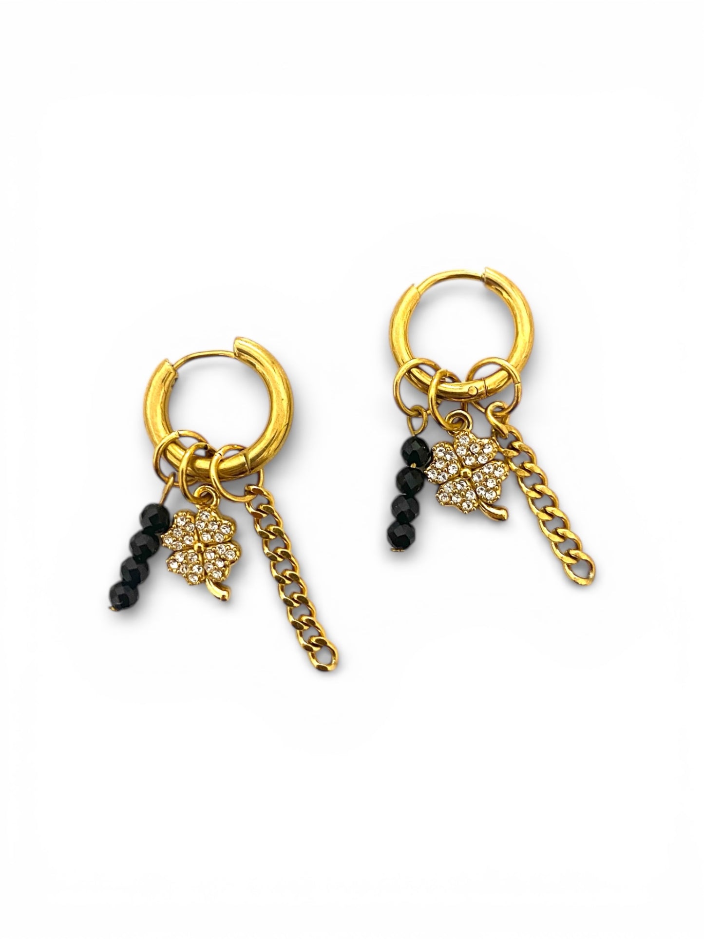 Boucles d’oreilles trèfle